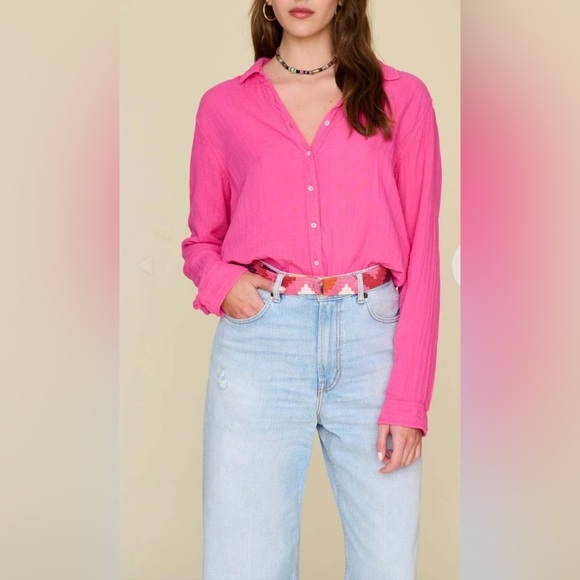 XIRENA SCOUT SHIRT PINK MEDIUM - Picture 1 of 15